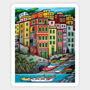 Colours of Riomaggiore, Cinque Terre Sticker